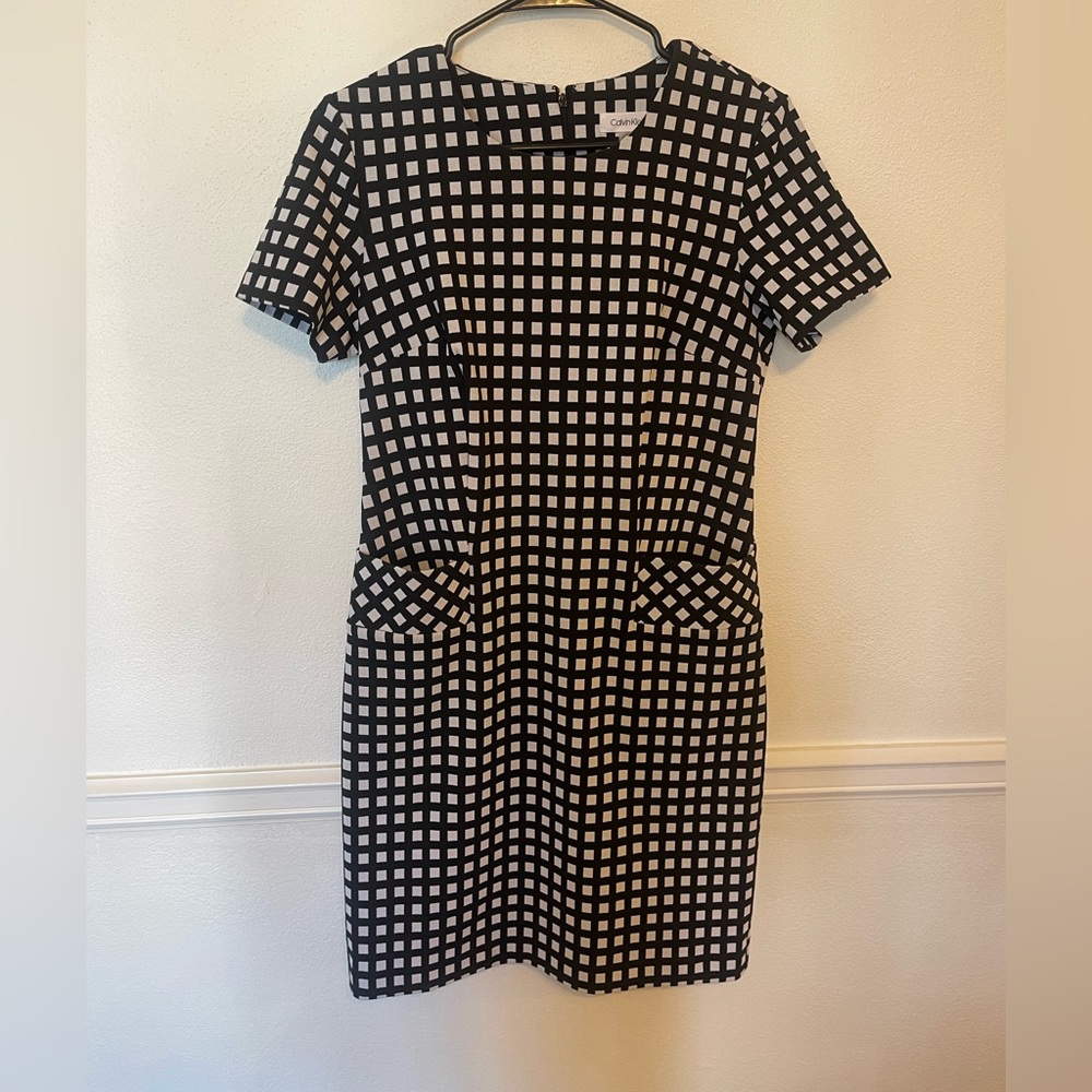 Black and white Calvin Klein dress size 4.